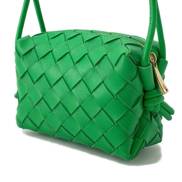Bottega Veneta Candy Loop Shoulder Bag Leather Green 680254 - Picture 10 of 12